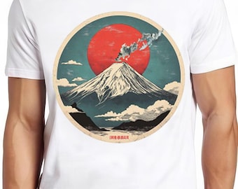 Fuji Fuji-san Mount Japan Iconic Volcano Tokyo Geek Style Art