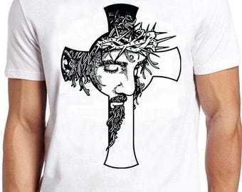 Jesus Christ Cross Religious Religion Novelty Men Women Unisex Top Gift Tee T Shirt 498