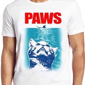 Paws T Shirt Cat Kitten Funny Parody Cool Gift Tee 277 image 1