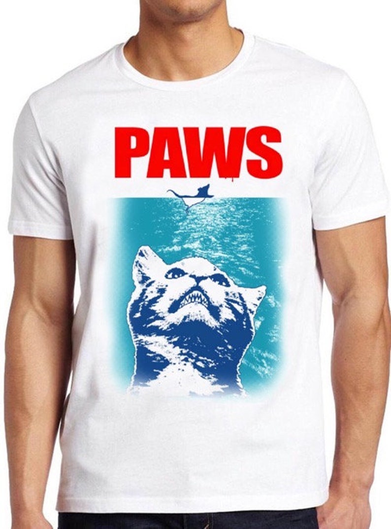 Paws T Shirt Cat Kitten Funny Parody Cool Gift Tee 277 imagem 1