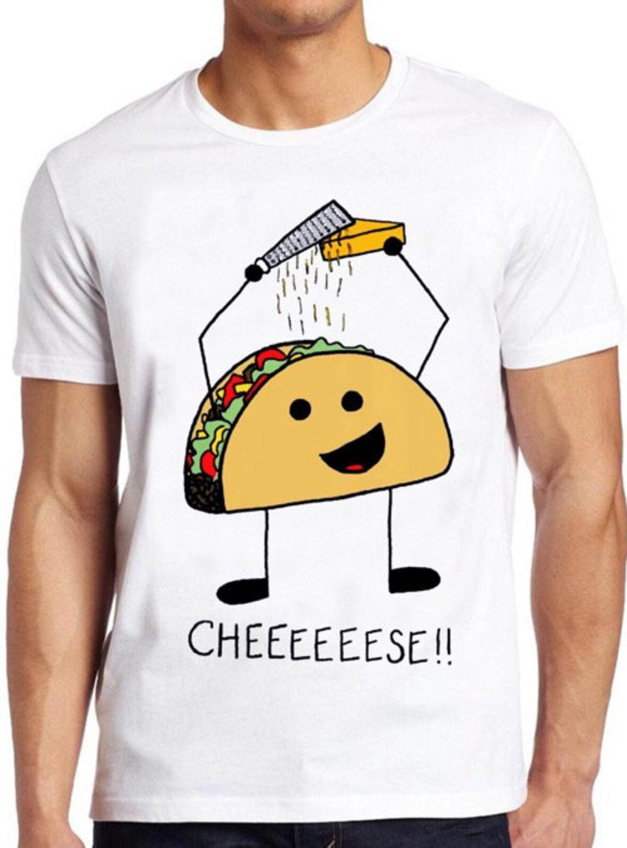 Taco Cheese Grater T Shirt Funny Graphic Design Cool Gift Tee 248