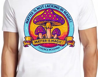 Terence Mckenna T Shirt Magic Mushroom Psychedelic Acid Cool Gift Tee 2807