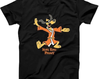 Hong Kong Phooey Funny Animation Cartoon Retro Gift Tote Bag Black T Shirt Sweatshirt Hoodie C24