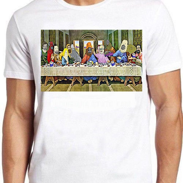 Jesus Last Supper of Browntown Mike The Big Lez Show Design Best Seller Funny Meme Men Women Fashion Top Retro Gift Tee T Shirt 1496