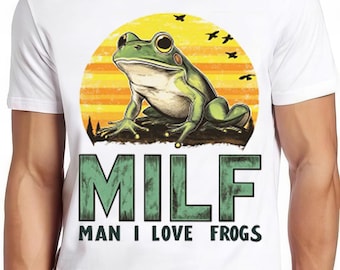 Frog Man I Love Frogs Animal Nature Funny Meme Gift Tee Gamer Cult T Shirt 2496