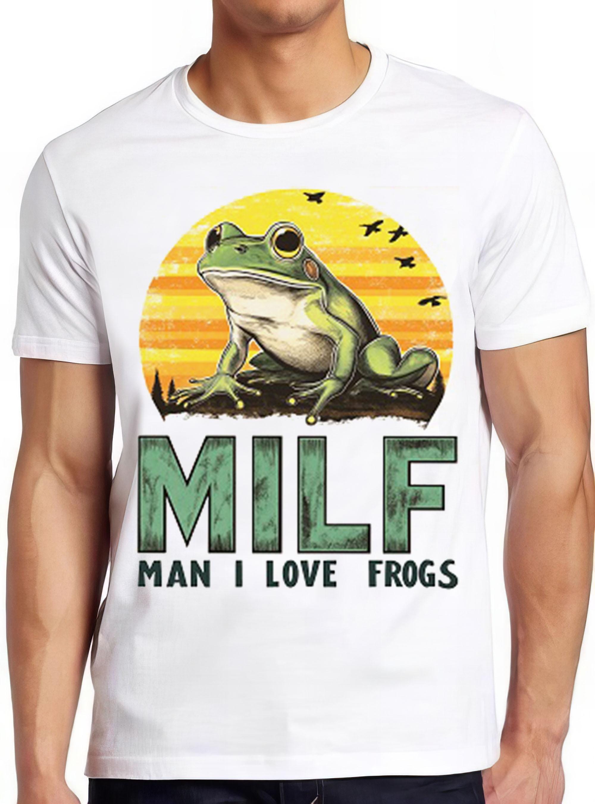 Frog Man I Love Frogs Animal Nature Funny Meme Gift Tee Gamer Cult T Shirt 2496
