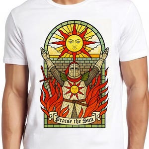 Praise The Sun Tarot Card Thank God Online Gaming Dark Souls Gamer Meme Cult Movie Music Unisex Men Women Cool Gift Tee T Shirt 2304