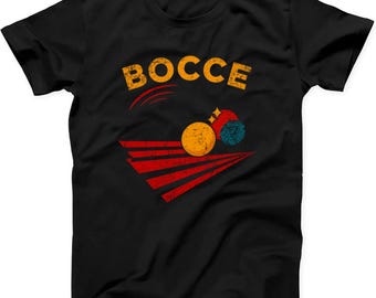 Bocce Ball Petanque Game Sport Weird Humorous Hilarious Witty Funny Music Gift Tee Black T Shirt 623