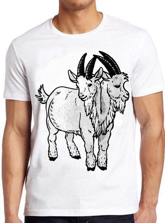 Goat Silhouette Graphic T-Shirt Best Funny Cool Emoji Gift Goat Silhouette Graphic T-Shirt Best Funny Cool Emoji Gift
