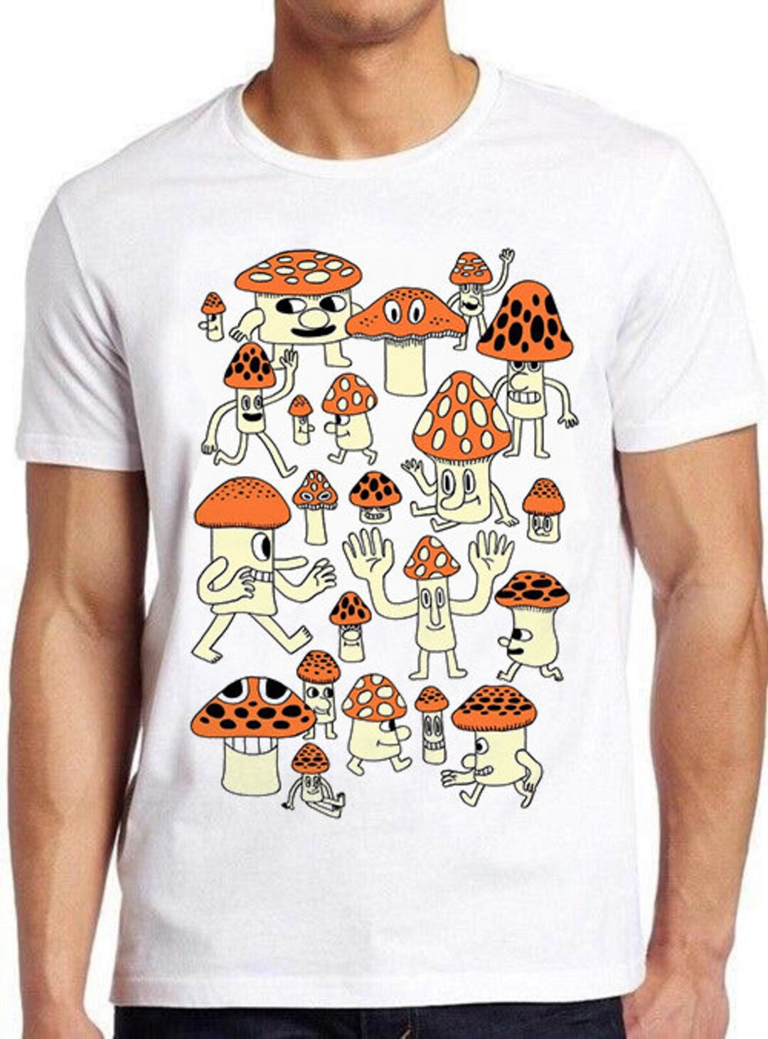 Mushrooms Meme Funny Cult Gamer Cool Gift Women Men Unisex Tee T Shirt ...