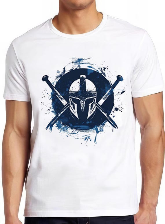 Buy Spartan T Shirt Gladiator Warrior Emblem Spartacus Birthday