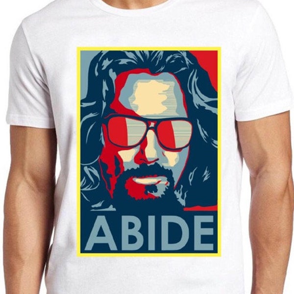 The Big Lebowski T Shirt The Dude Abide  Funny Movie Cool Gift Tee 128