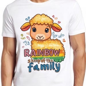Rainbow Sheep Of The Family T Shirt Lgbt Gay Pride Lesbian Soho Cool Tee 2272