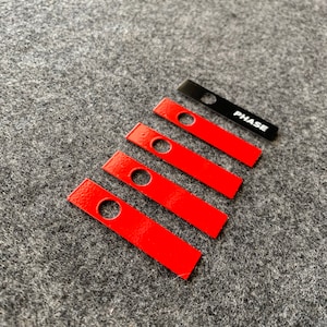 MWM Phase Magnetic Stickers Control Vinyl RED Cue Strips Phase DJ