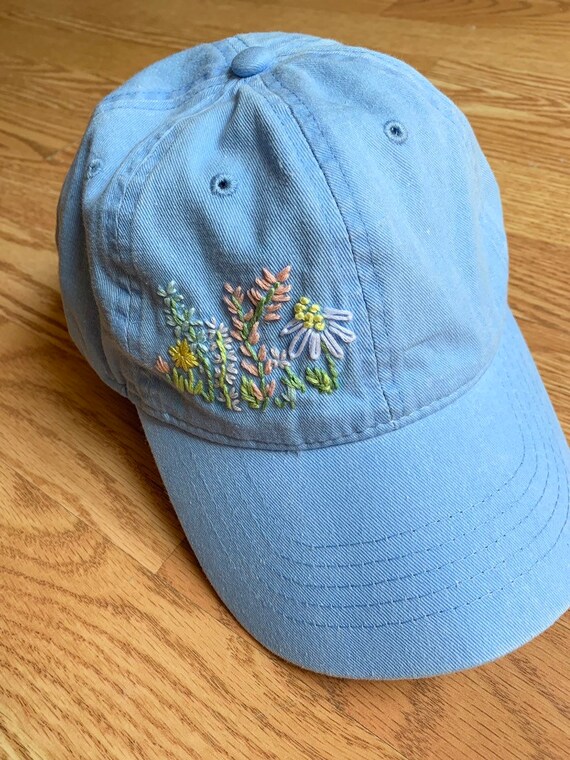 pastel blue baseball cap