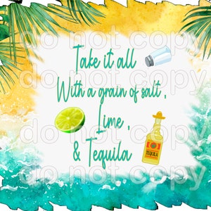Grain of salt lime tequila png