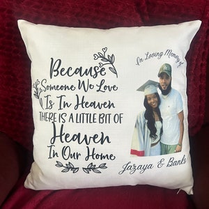 Personalized Memorial Pillow | Custom Photo Remembrance Cushion