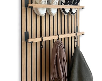 Clothes rail, wardrobe for acoustic panels