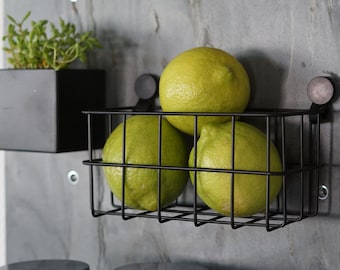 Wire basket for pegboards