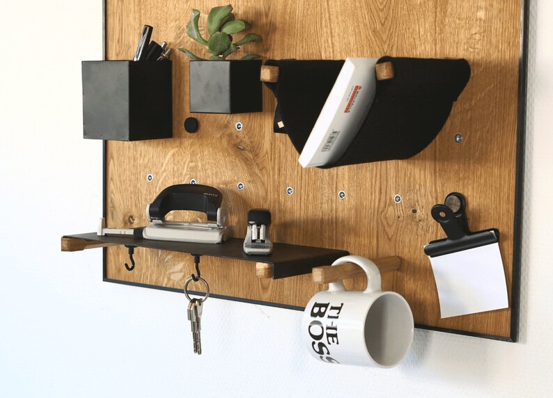 Pegboard Perforated Board Made of Wood Etsy