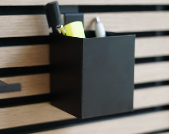 Cube container for wall organizer