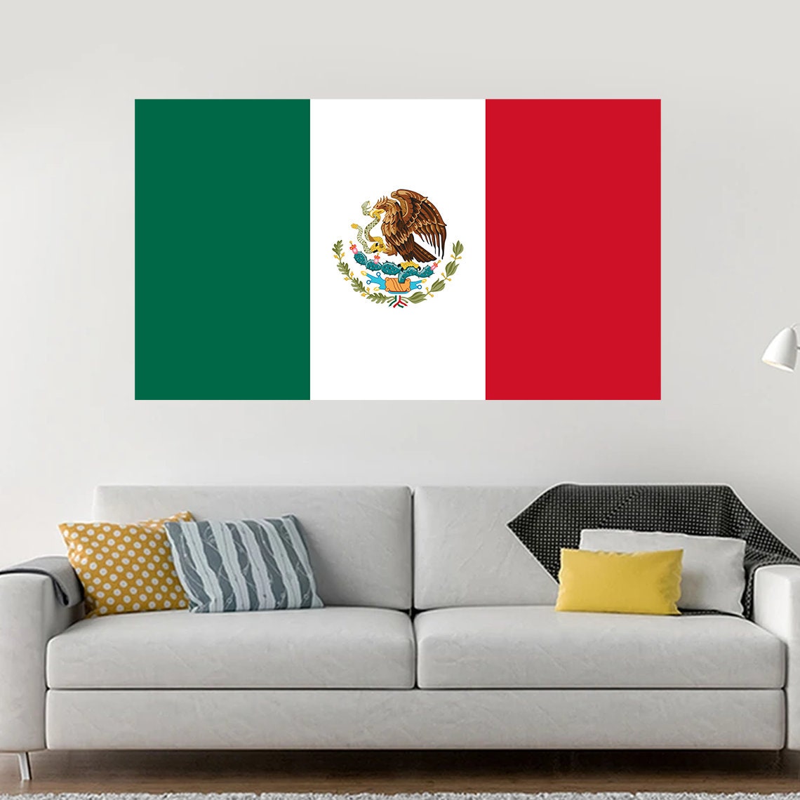 LARGE Mexico Flag Decal Sticker Highgrade Quality Print Wall Etsy