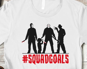Squad Goals Halloween Shirt, Halloween Horror Movie Killers, Scary Shirt, Halloween T-Shirts, Horror Shirt, Christmas Gift