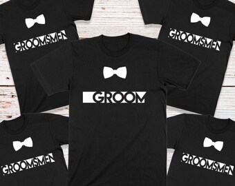 Groom And Groomsmen Shirts, Bachelor Party Tees, Wedding Bachelor Party Outfit, Stag Party, Best Man Shirt, Groom's Crew, Groom Shirt