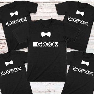 Bruidegom en bruidsjonkers shirts, vrijgezellenfeest Tees, bruiloft vrijgezellenfeest outfit, vrijgezellenfeest, beste man shirt, bemanning van de bruidegom, bruidegom shirt