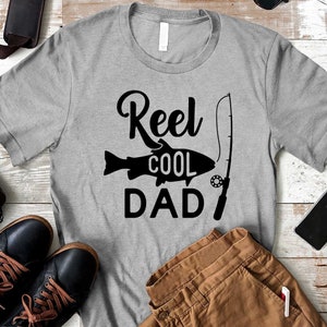 Real Cool Dad Fishing Shirt, Father's Day Tee, Fisherman Dad Birthday T-Shirt, Fishing Shirt, Christmas Gift Idea, Real Cool Dad Shirt