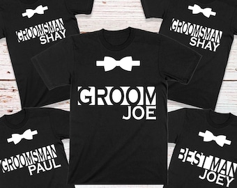 Groom And Groomsmen Shirts, Bachelor Party Tees, Wedding Bachelor Party Outfit, Stag Party, Best Man Shirt, Groom's Crew, Groom Shirt