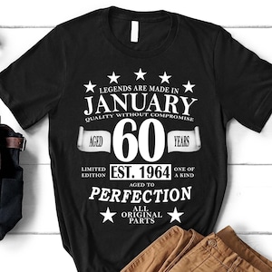 Born In January 1980 Limited Edition 40th Birthday Gifts T-Shirt Born In January 1980 Limited Edition 40th Birthday Gifts T-Shirt