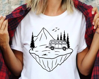 Adventure T-Shirt, Nature Camp Van Graphic Tee