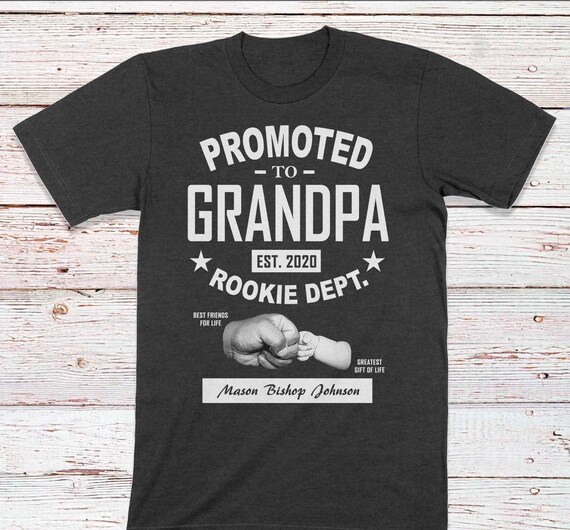 Promoted To Grandpa 2020 New Grandfather To Be Gift Baby T-Shirt Promoted To Grandpa 2020 New Grandfather To Be Gift Baby T-Shirt