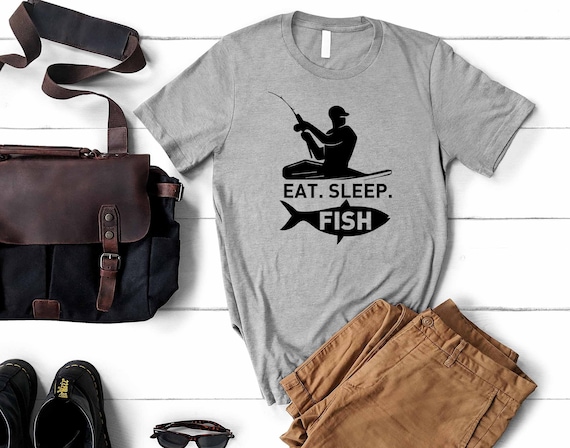 Funny Fishing Shirt, Eat Sleep Fish, Fishing Gift for Dad, Fisherman Tees,  Gift for Husband From Wife, Dad Birthday, Father's Day -  Canada