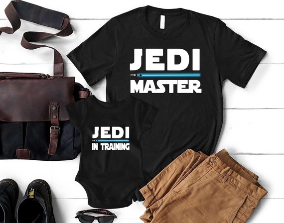 Dad Son Jedi Master and Young Padawan T 