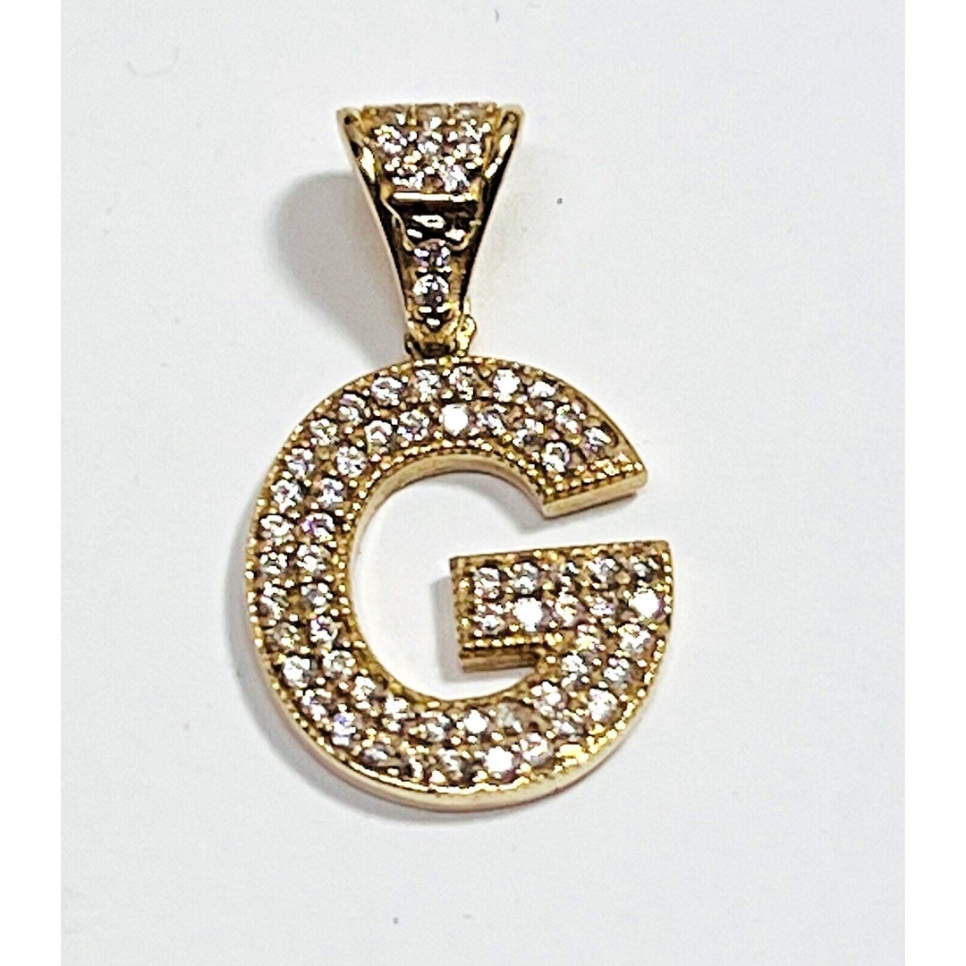 Elegant 10K Solid Gold Initial G Ring With CZ/S Free Shipping - Etsy
