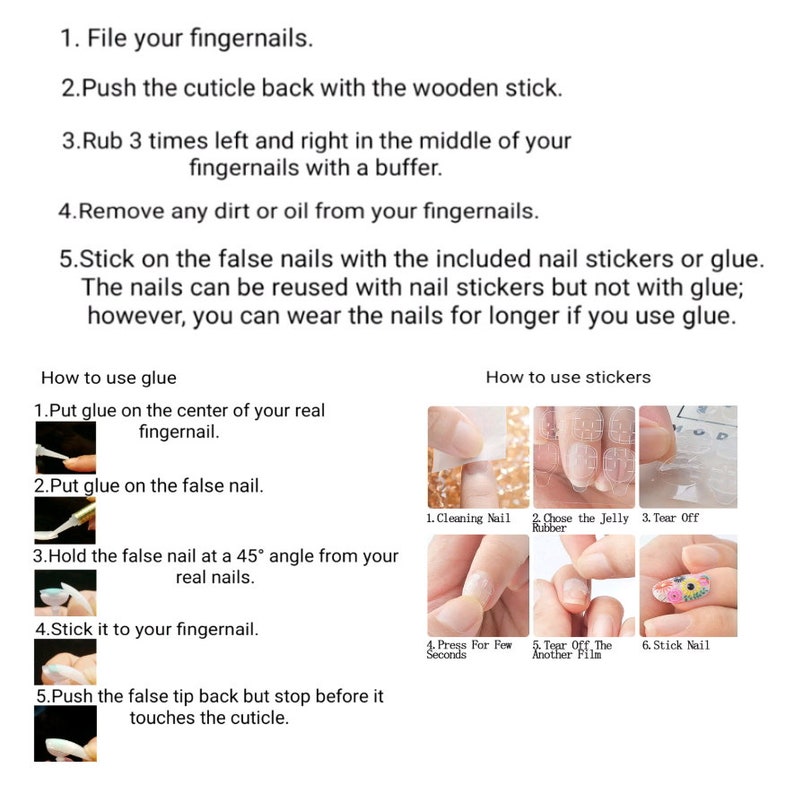 Bumblebee  Handmade Glue On Nails  Korean Nails  Japanese image 5