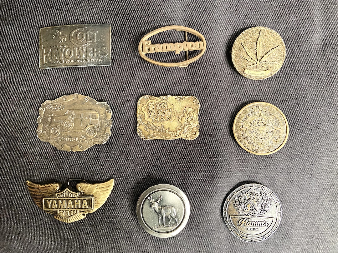 Vintage 1970’s Kletterwerks Leather & Brass Belt Buckle