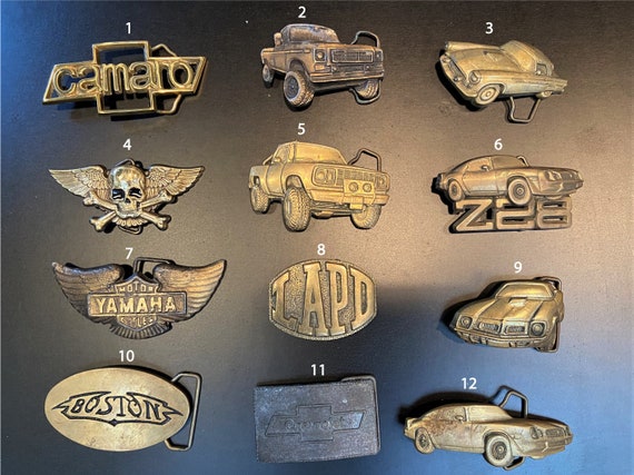 1970's Vintage Brass Belt Buckles - image 1