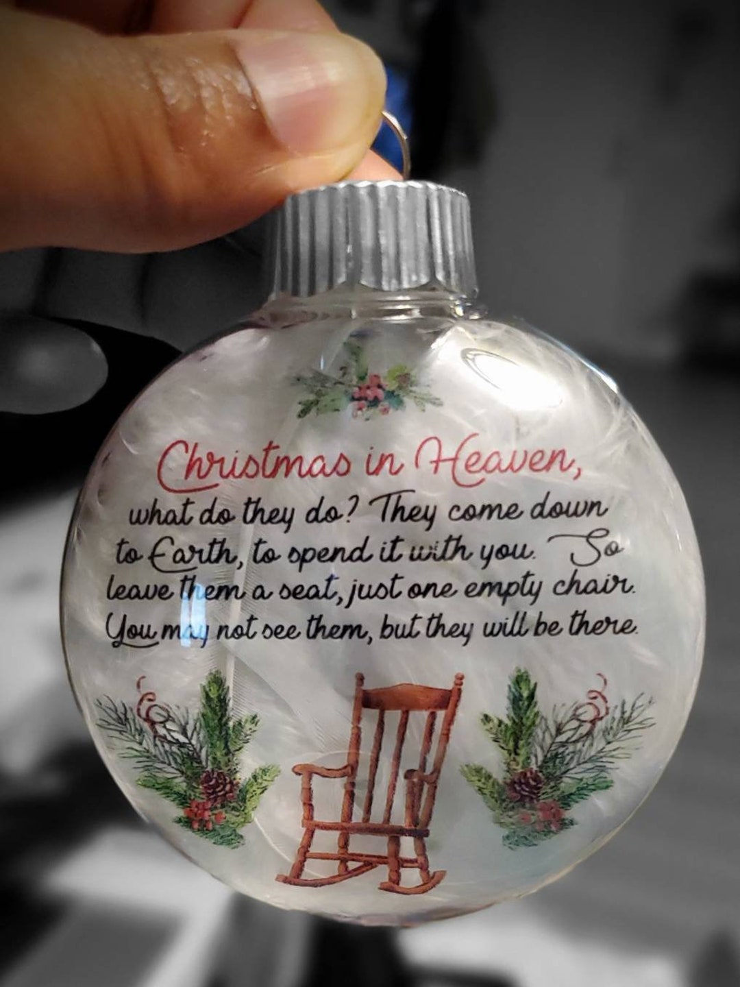 Personalized Christmas in Heaven Ornament Christmas in - Etsy