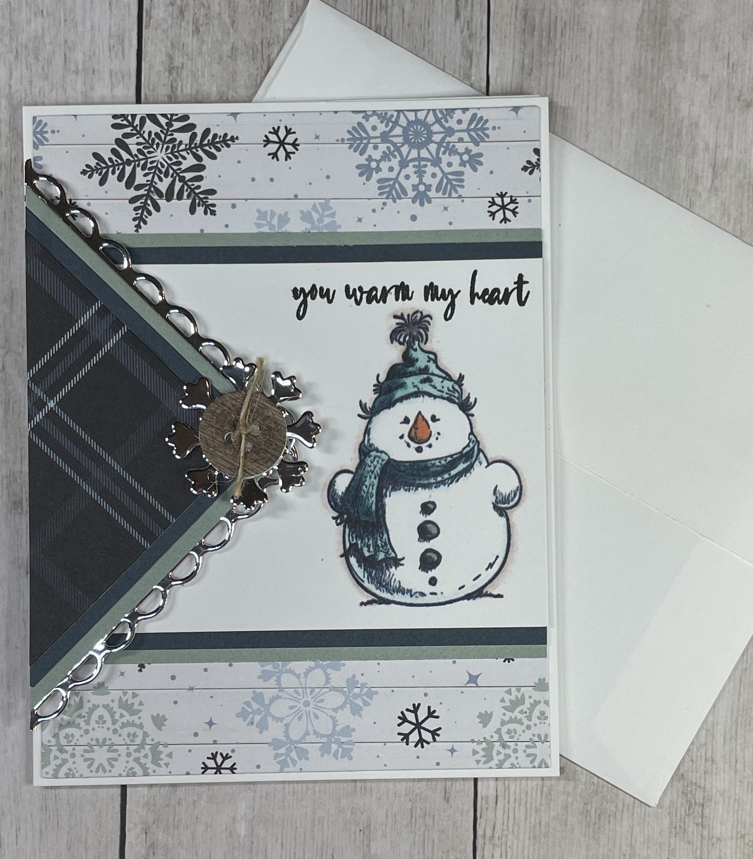5x Stubby Snowman DIY Card Kit, Winter Cards, Snowman, Snowman Cards, Card Kit, Handmade Cards, Seasonal Cards, Blank Cards, Winter