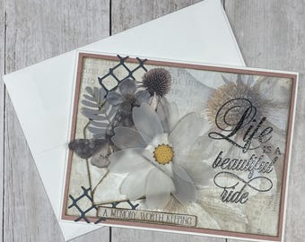 5x Friendship #11 DIY Card Kit, Blank Cards, Greeting Card, Friendship, Mother, Thank You Note, Note Cards, Seasonal Card, Floral Card
