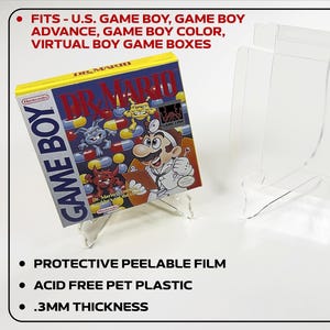 5 Box Protectors for Nintendo Game Boy / Virtual / Advance / Color Boxes Cases - 8Bit Armor