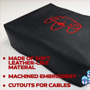 8Bit Armor Protecteur anti-poussière pour console Nintendo 64 N64 en similicuir avec logo brodé et découpes de câble