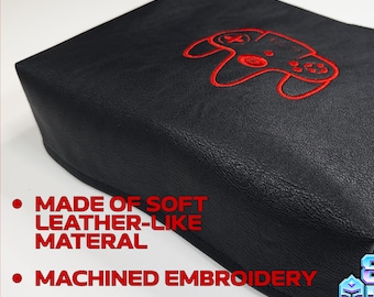 8Bit Armor Nintendo 64 N64 Konsol Konstläder Dammskydd med Broderad Logotyp och Kabelutskärningar