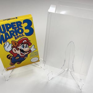 10 Box Protectors for NINTENDO NES Video Game Boxes! Clear Display Cases CIB New