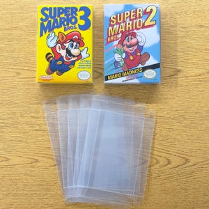 5 Box Protectors for NINTENDO NES Video Game Boxes! Clear Display Cases CIB New
