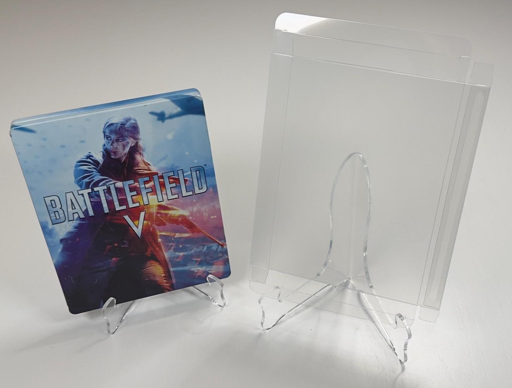 5 custodie protettive trasparenti per PS3 / PS4 / PS5 / Xbox One / G2 Steelbook NUOVE