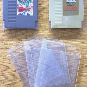 3 Cartridge Protectors for Nintendo NES Cart Video Game Clear Display Case New